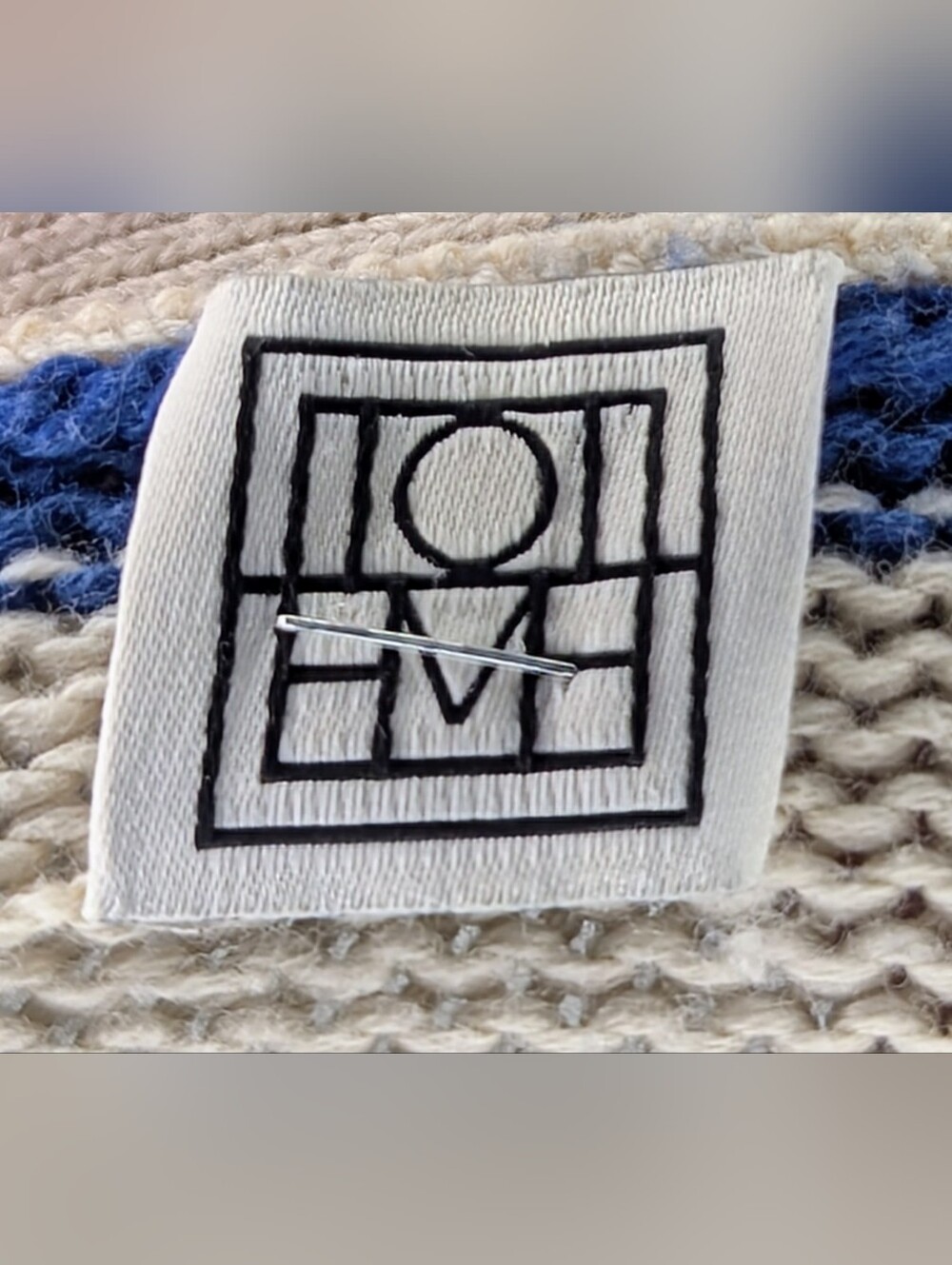 Toteme Signature Stripe Wool Blend Cardigan - Picture 6 of 7